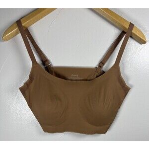 Maidenform Modern Comfort Bralette Wireless T-Shirt Camel Size Large